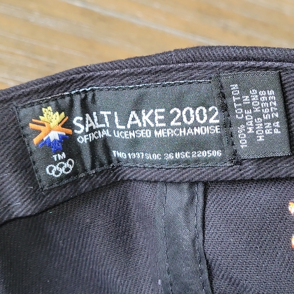 Salt Lake City 2002 Olympic Winter Games XIX Adjustable Vintage Hat Cap Black - Picture 5 of 9
